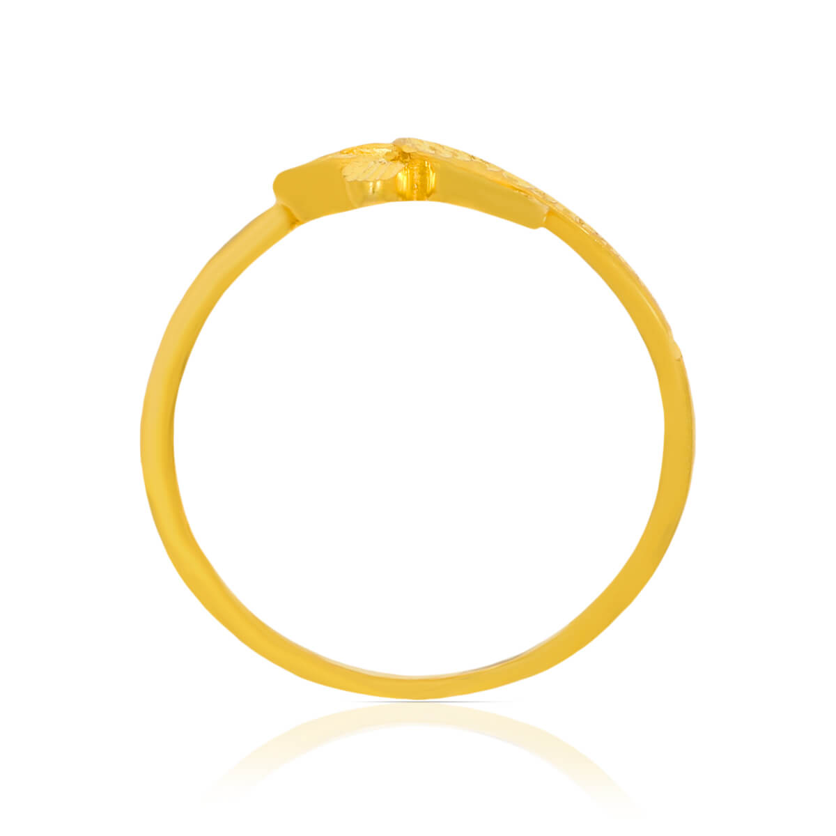 Golden Swirl Ring for Women