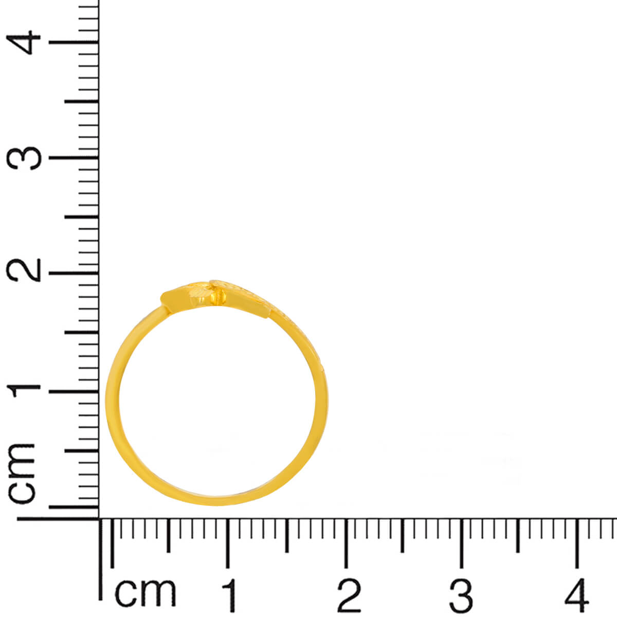 Golden Swirl Ring for Women