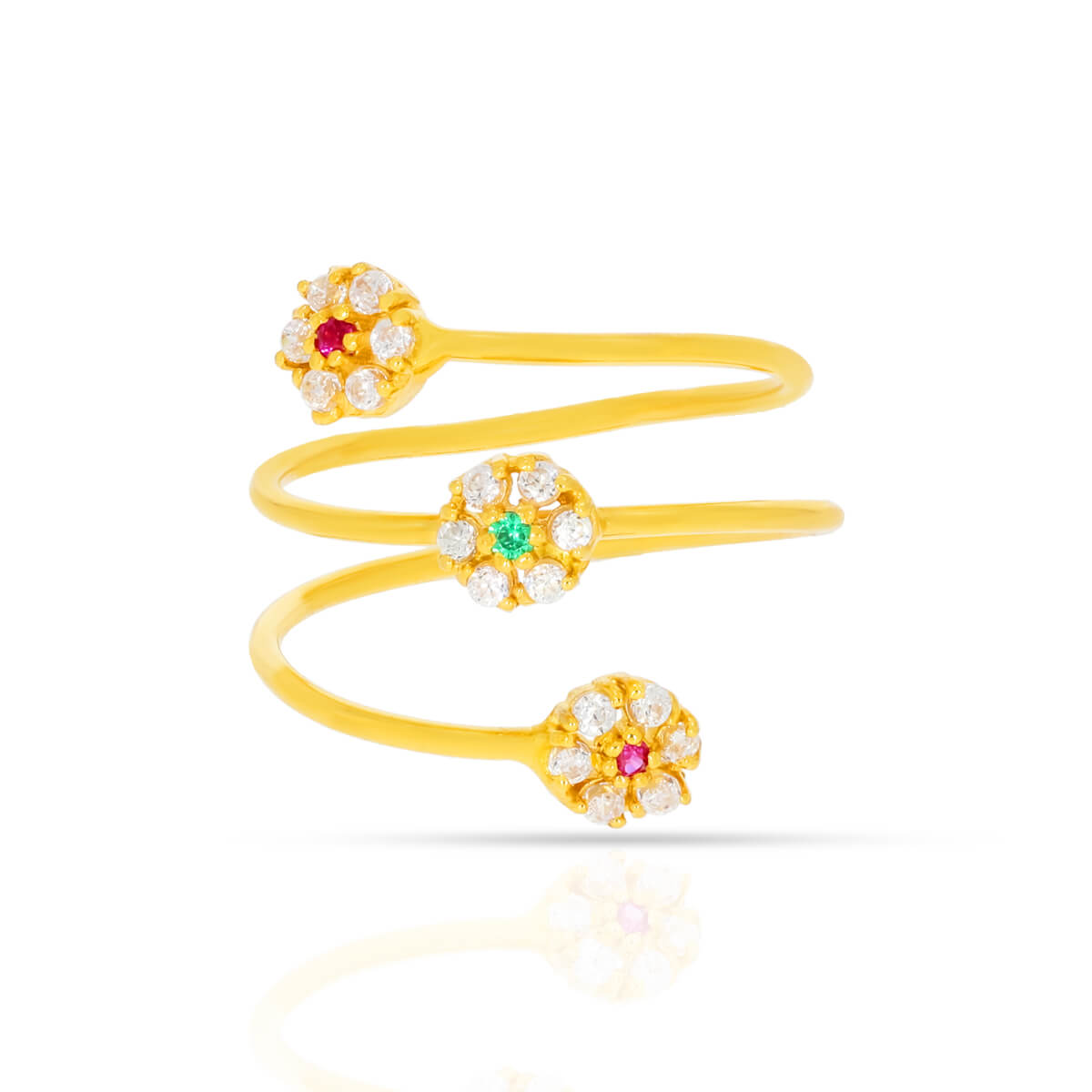 Cheerful Charm Gold Women Ring