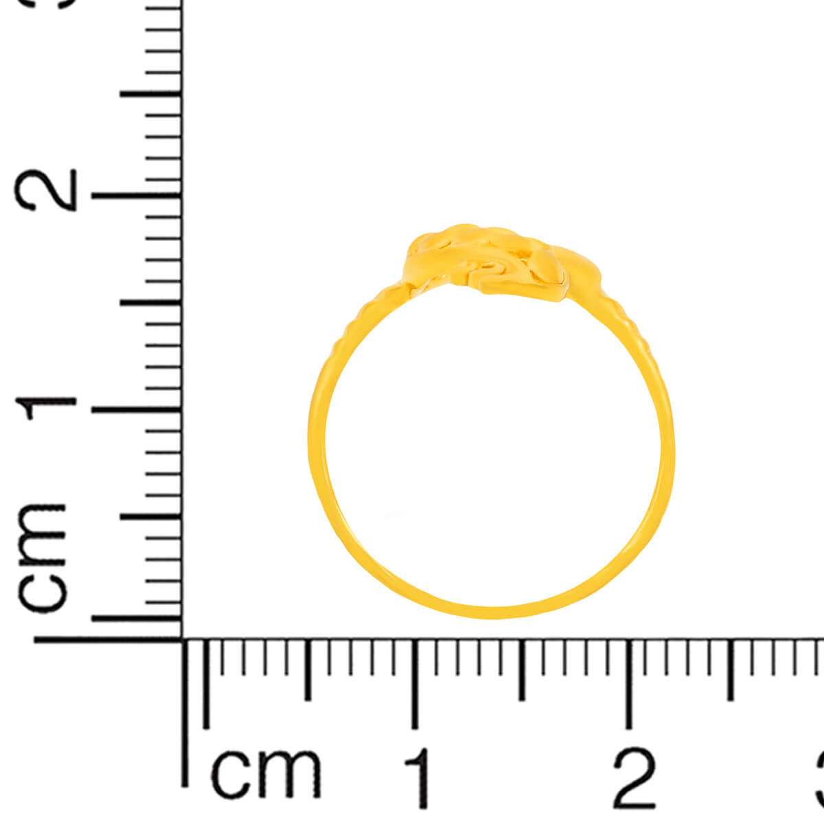 Delightful Swirl Gold Women Ring