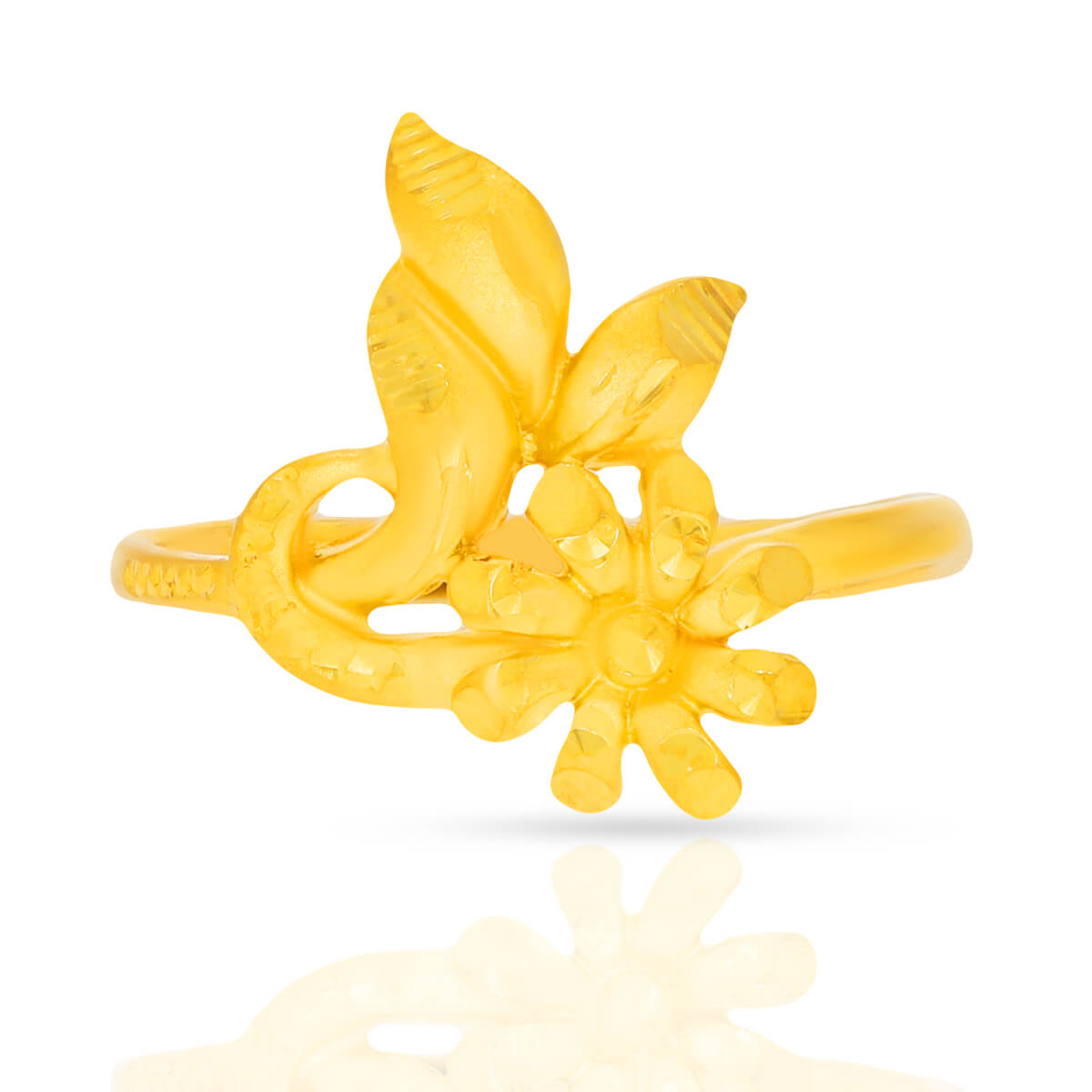 Precious Flora Charm Gold Women Ring