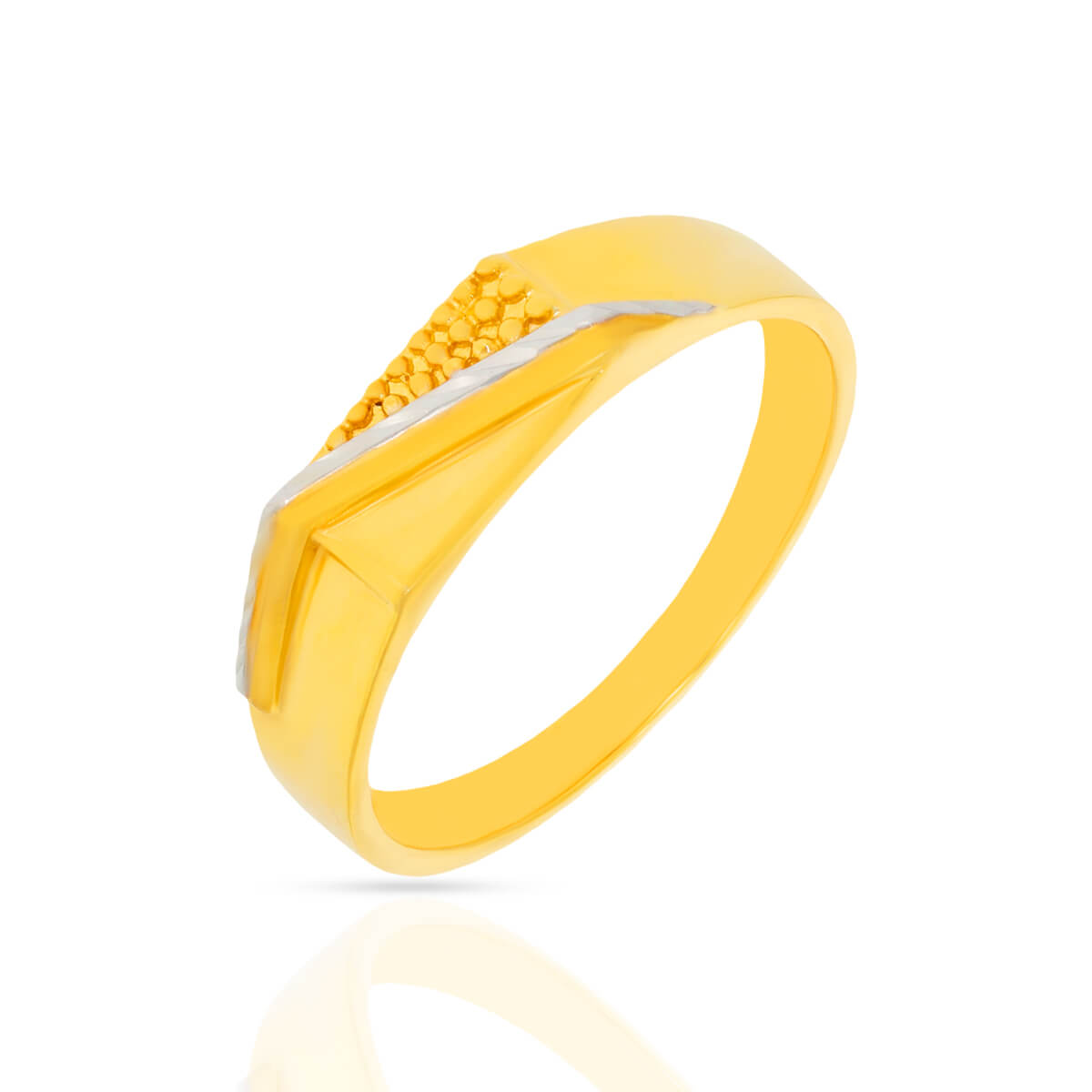 Sleek Vogue 22K Gold Men Ring