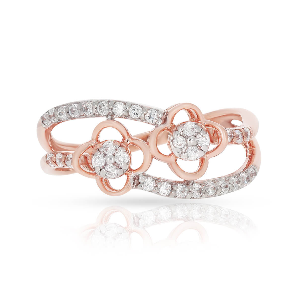 Flower Splendour Gold Women Ring