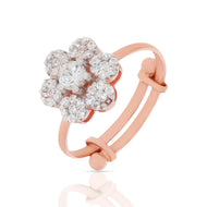Dynamic Flora Glow Gold Ring for Women