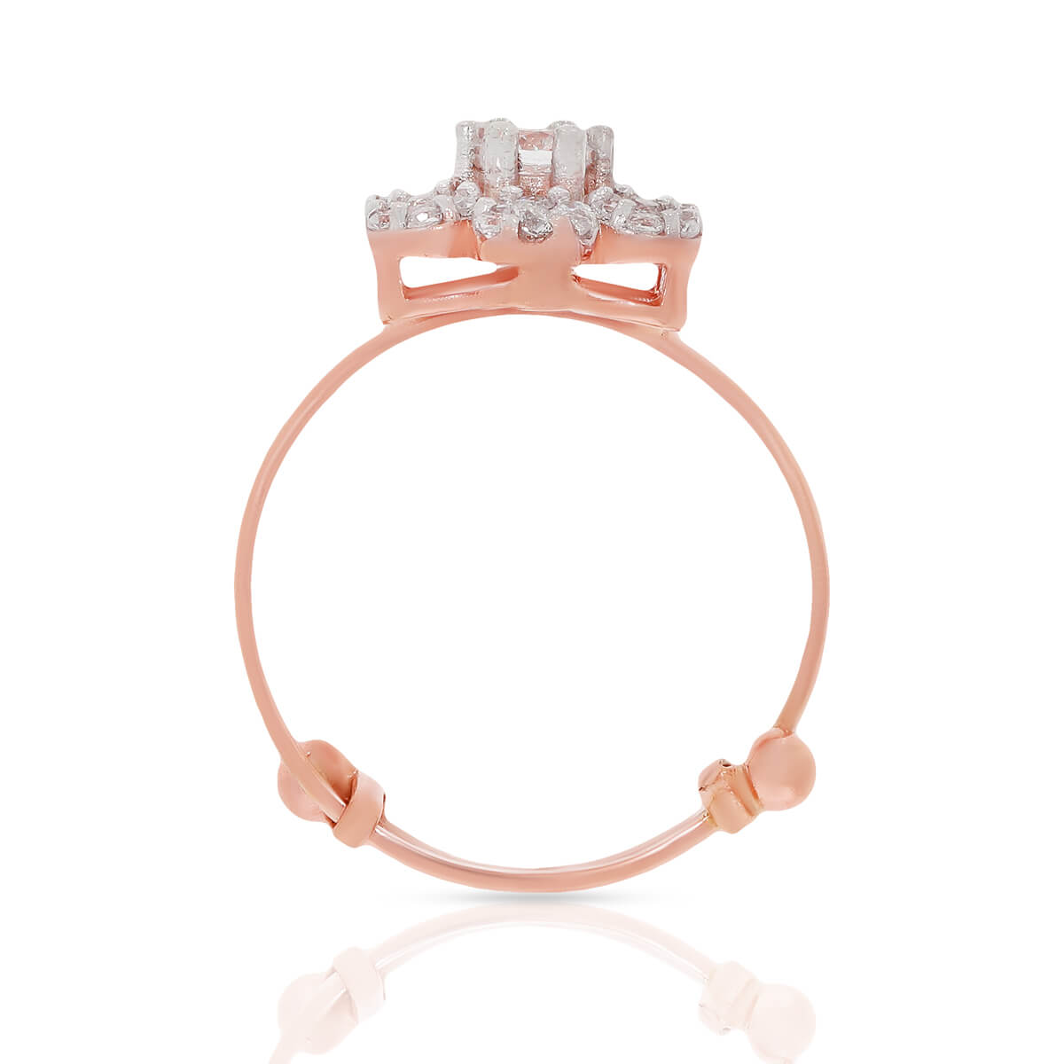 Dynamic Flora Glow Gold Ring for Women