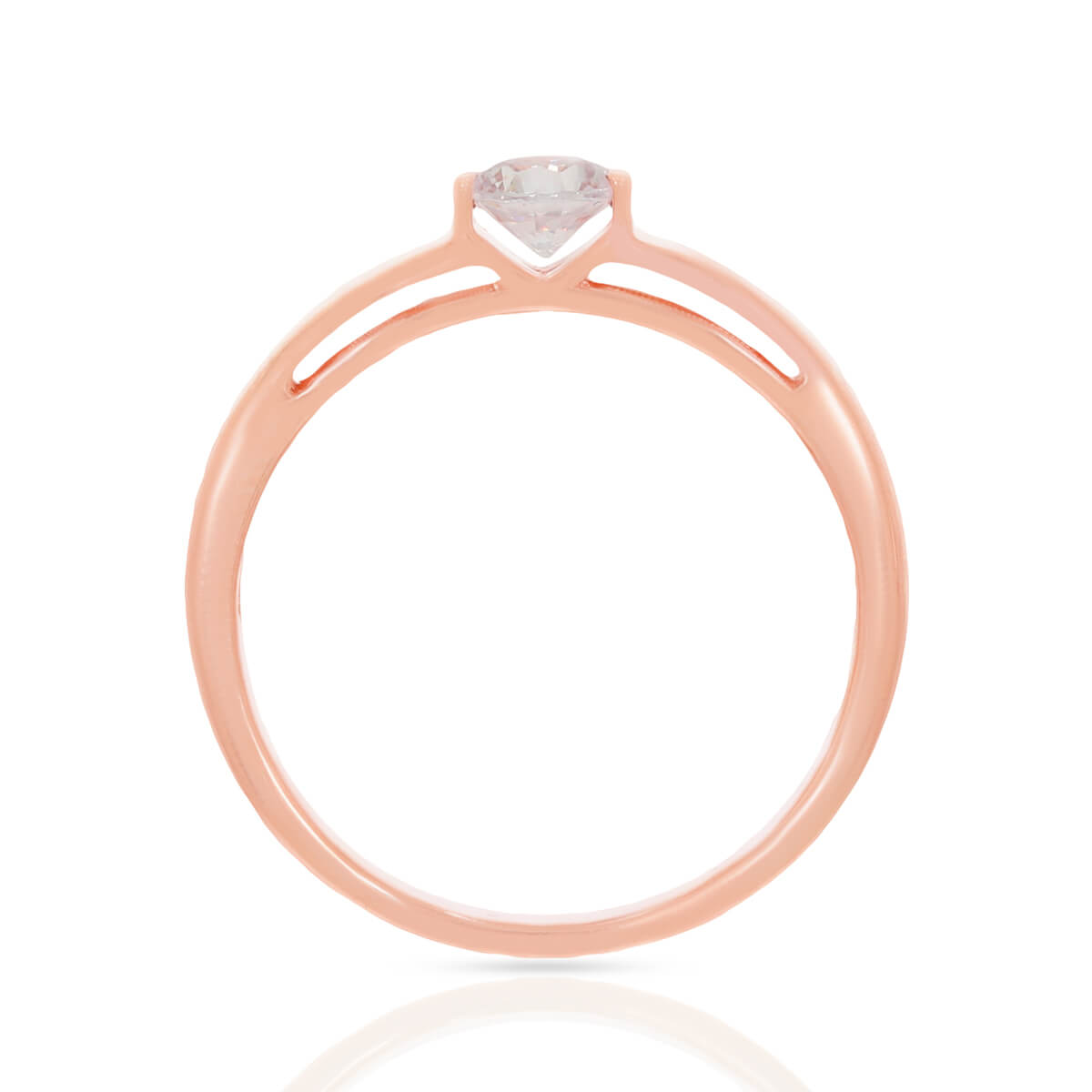 Sleek Vibrant Rose Gold Women Ring