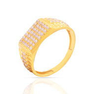 Husky Polished 22K Gold Men Ring