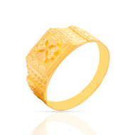 Contemporary Glow 22K Gold Men Ring