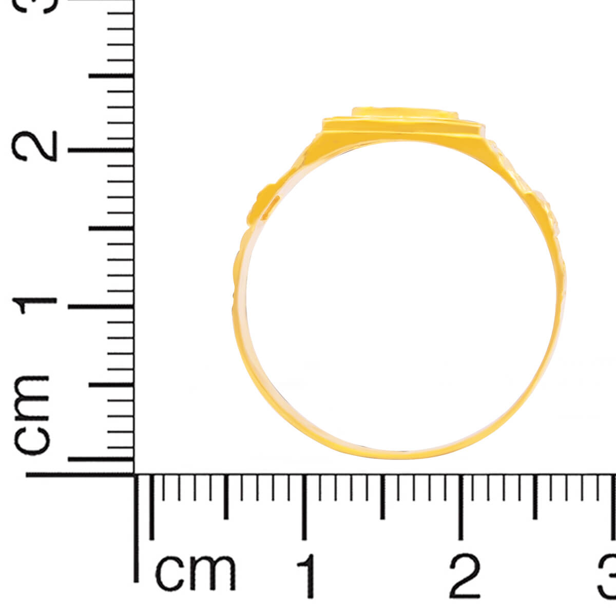 Contemporary Glow 22K Gold Men Ring