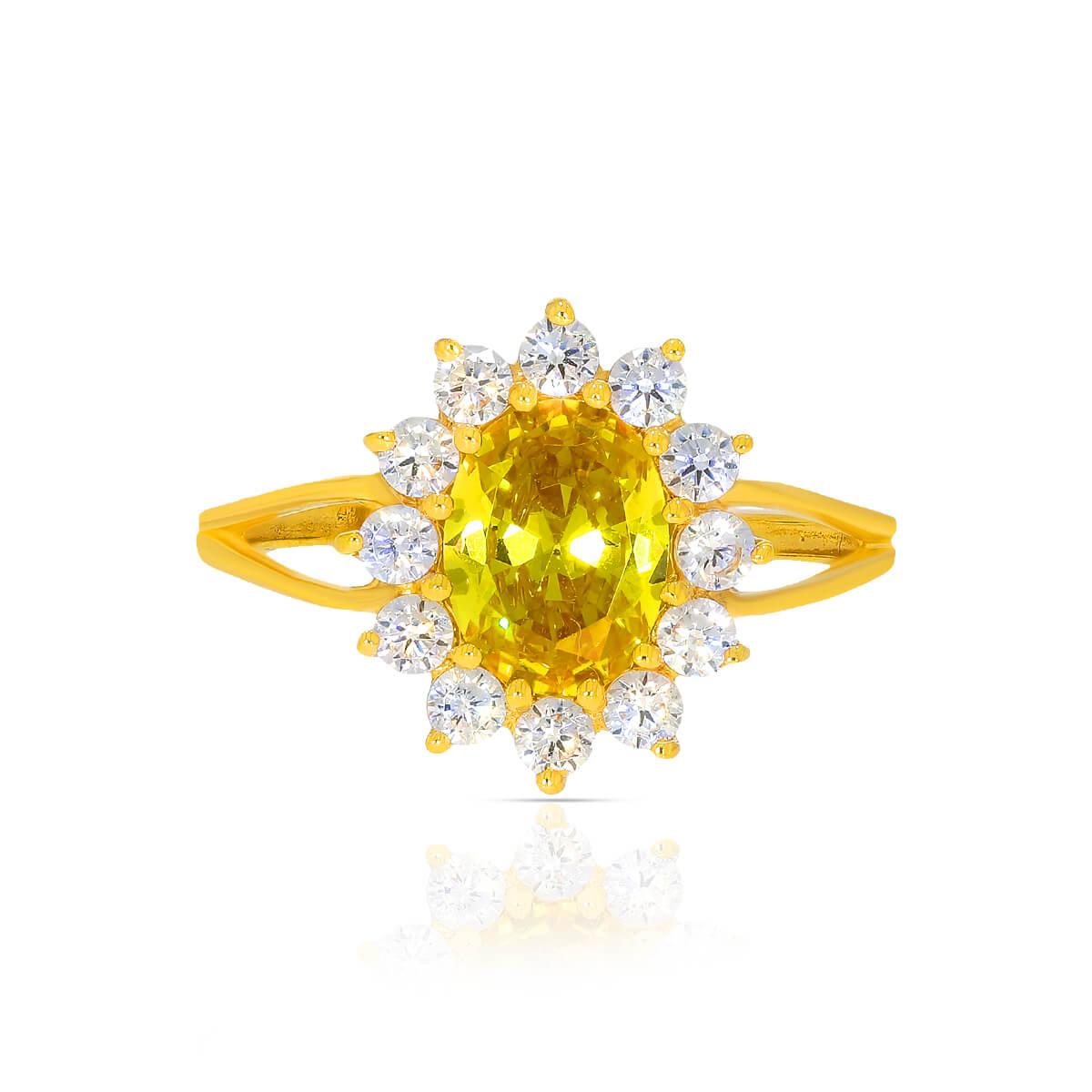 Radiant Sun Shine Gold Women Ring