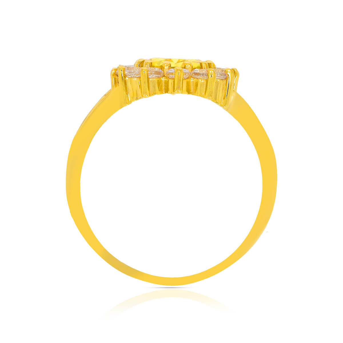 Radiant Sun Shine Gold Women Ring