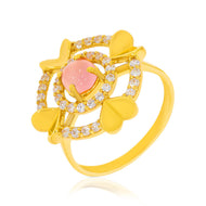 Enigmatic Elegance Gold Women Ring