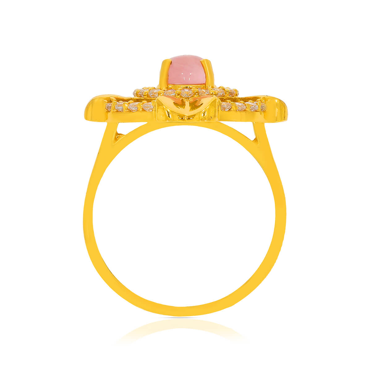 Enigmatic Elegance Gold Women Ring