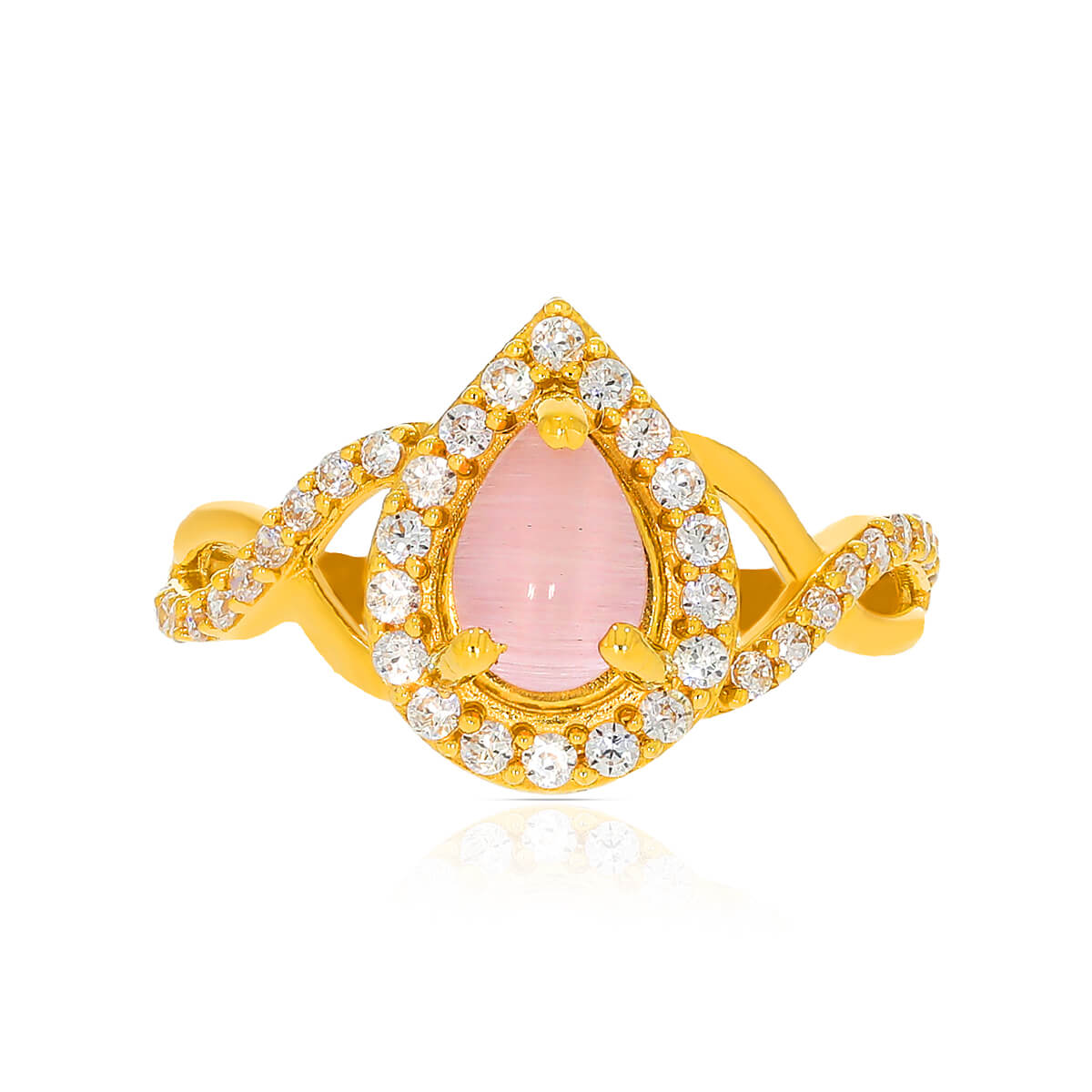 Soft Dazzle Gold Women Ring