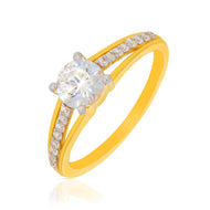 Elegant Shine Gold Ring for Women