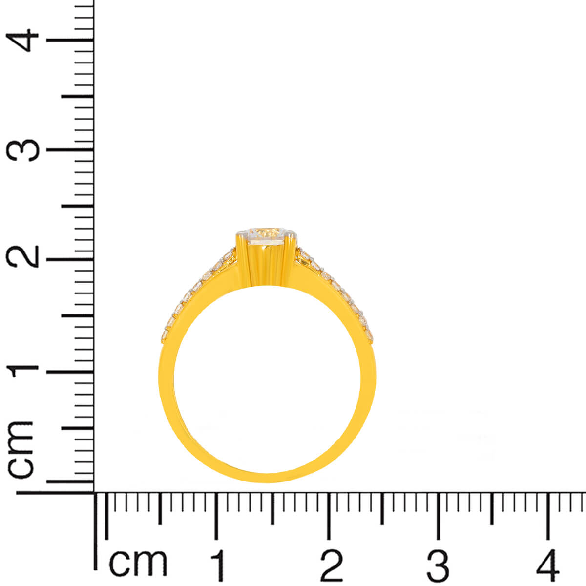 Elegant Shine Gold Ring for Women