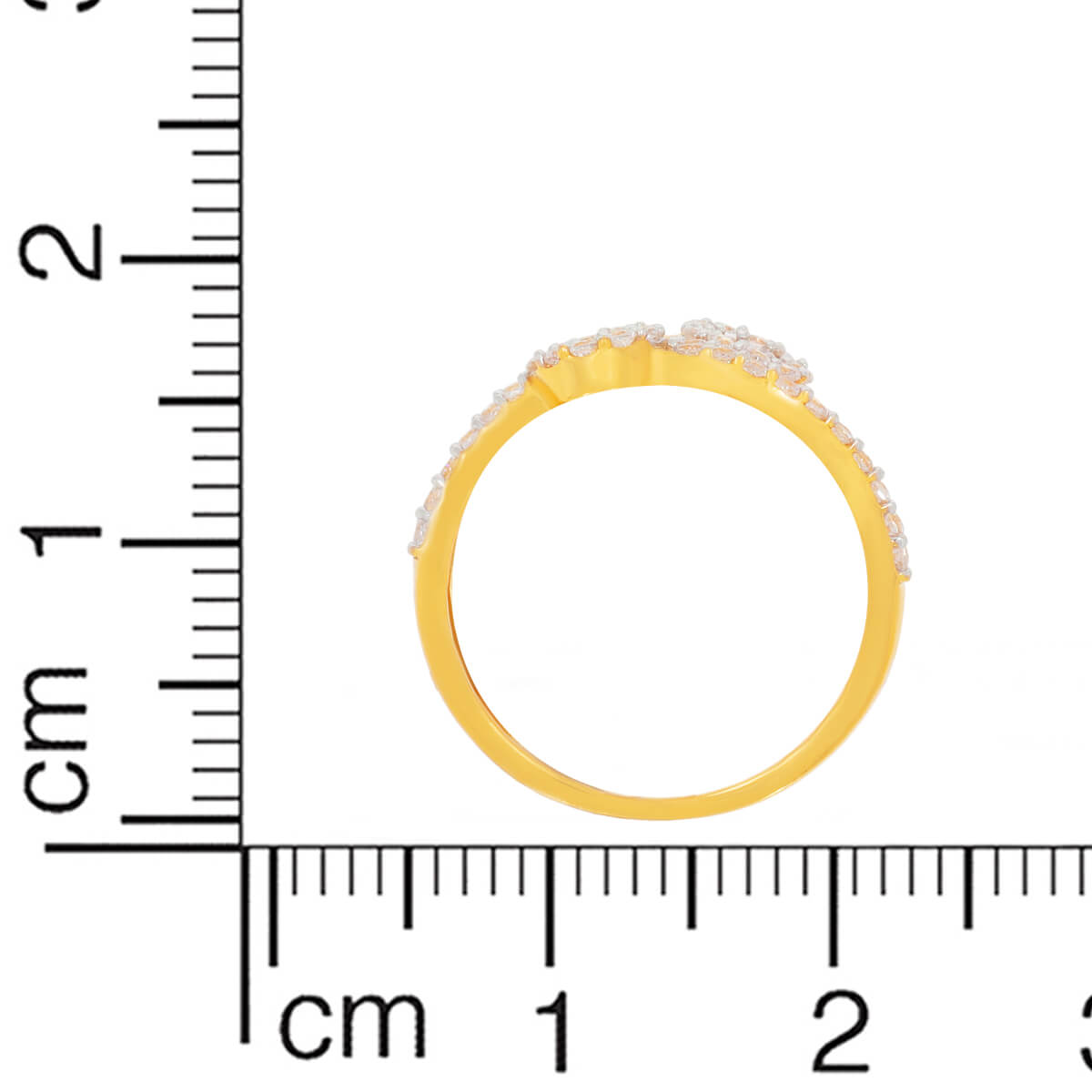 Shimmering Petite Orbs Gold Ring for Women