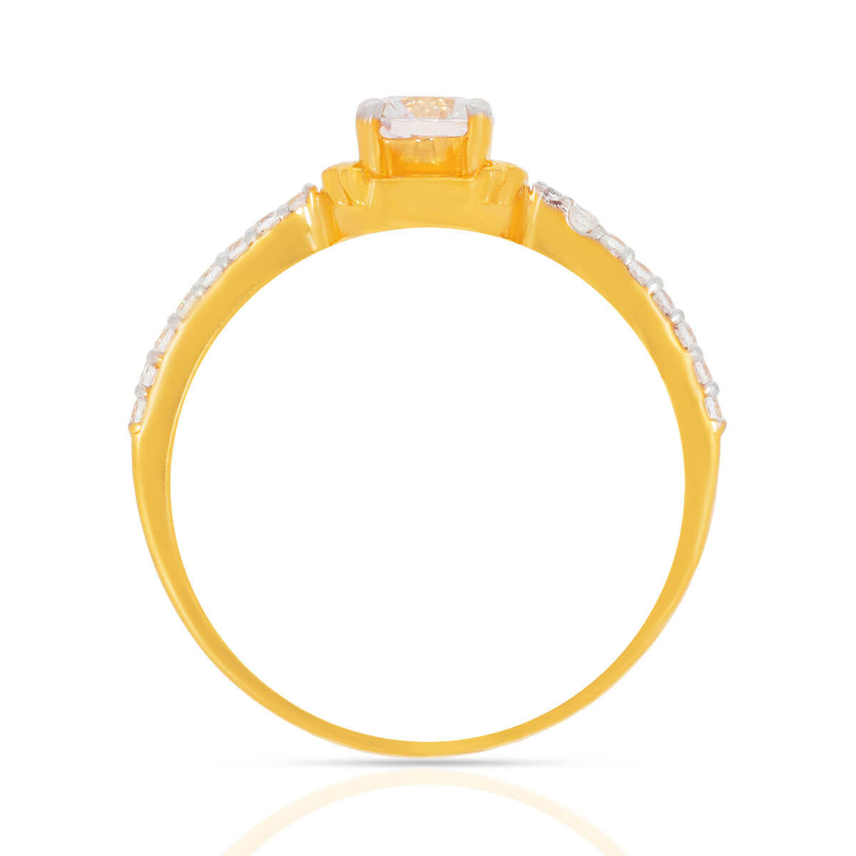 Minimalist Dazzle Gold Ring for Women