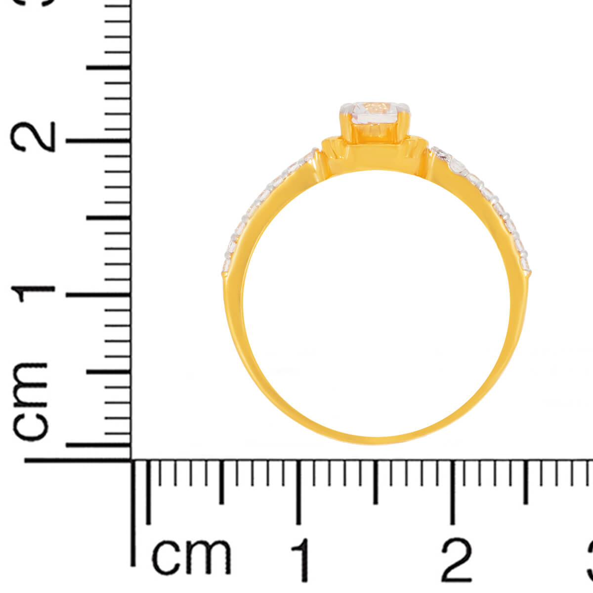 Minimalist Dazzle Gold Ring for Women