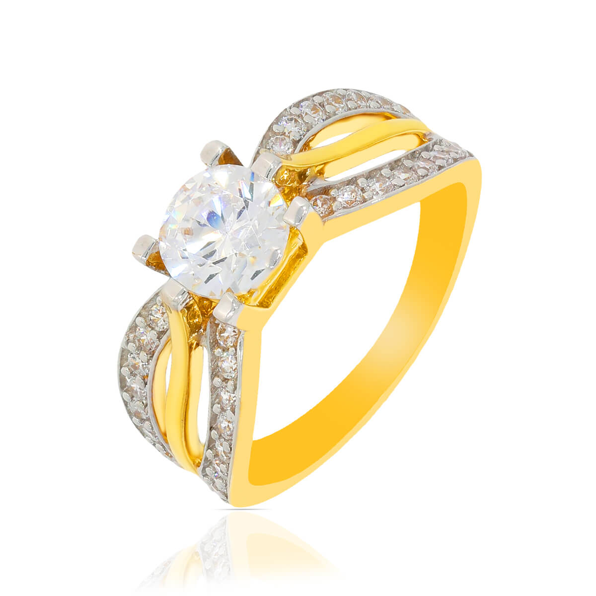 Classical Radiance Gold Engagement Ring for Women