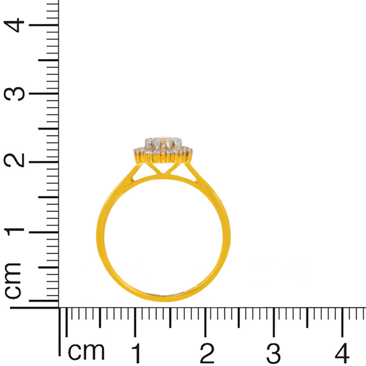 Full Bloom Dazzle Gold Ring for Women