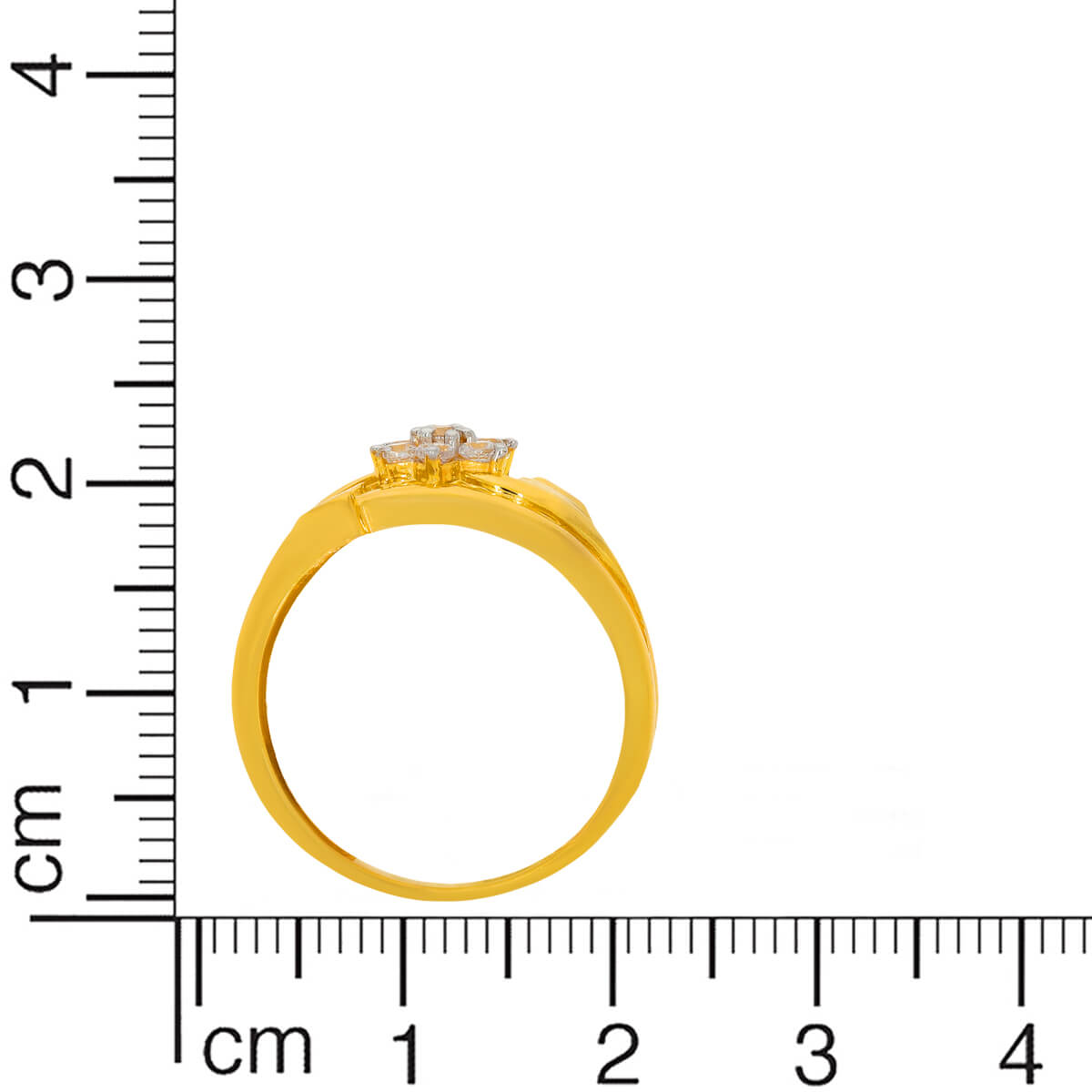 Soft Floral Glow Gold Women Ring