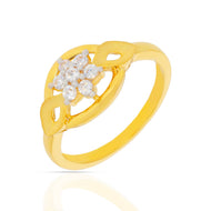 Graceful Star Shine Gold Ring for Women