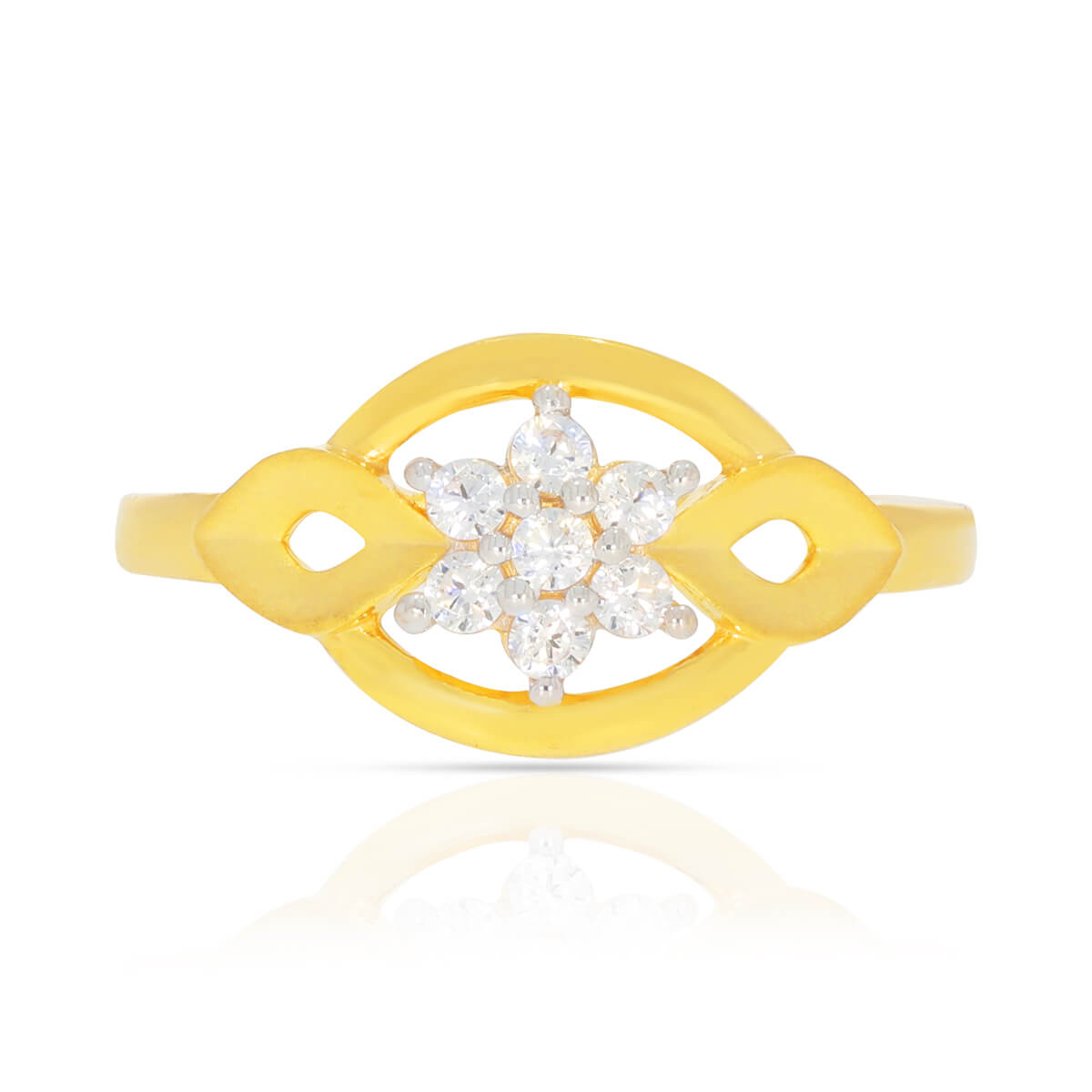 Graceful Star Shine Gold Ring for Women