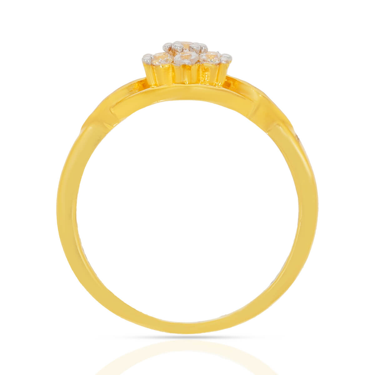 Graceful Star Shine Gold Ring for Women