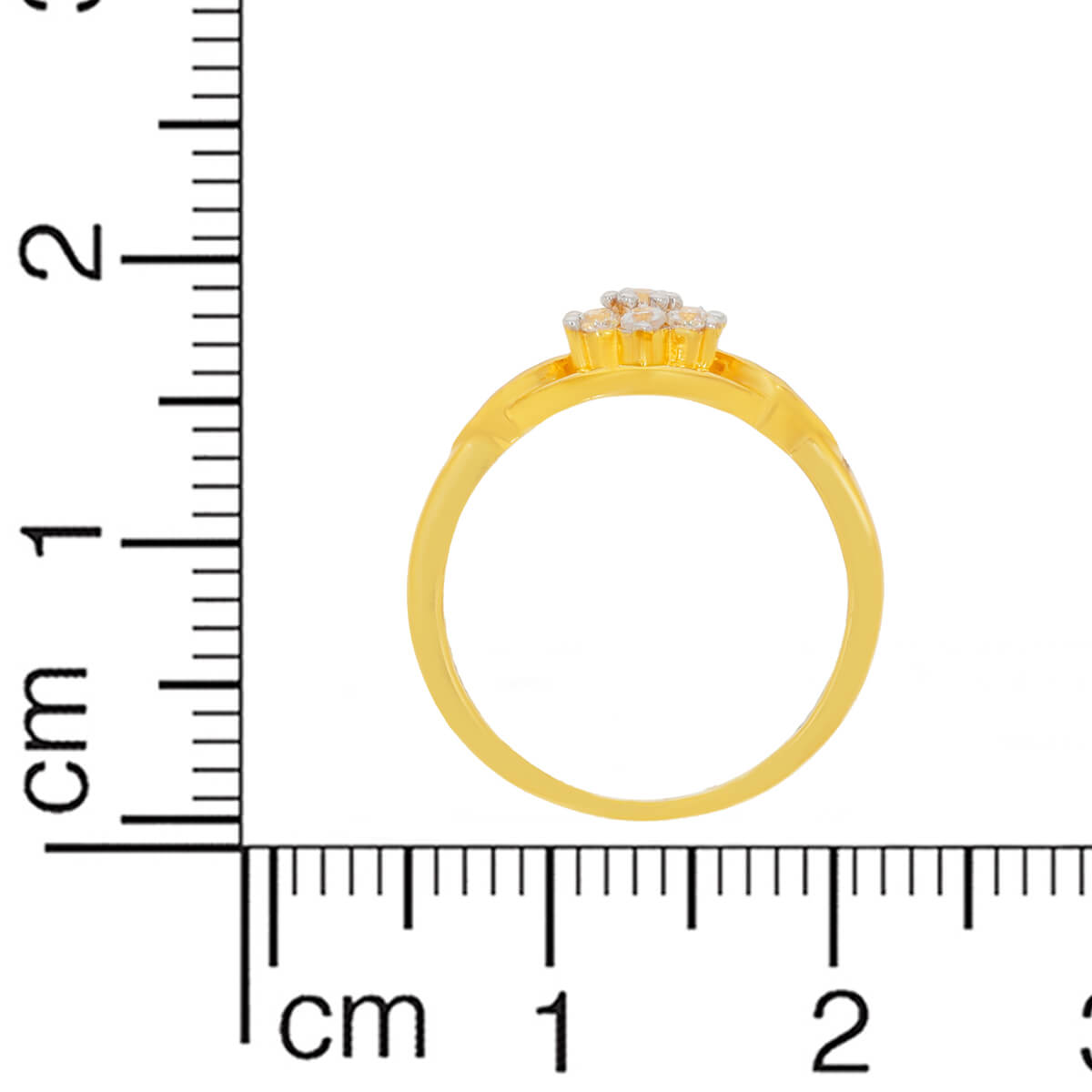 Graceful Star Shine Gold Ring for Women