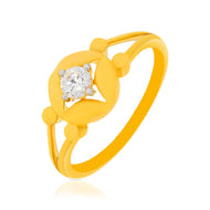 Dainty Dazzle Gold Ring for Women