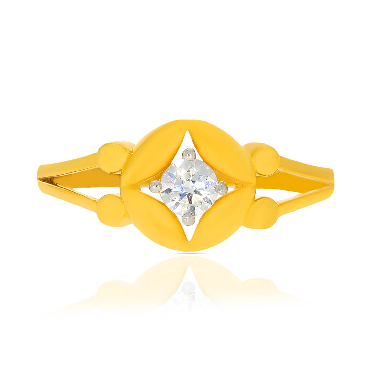 Dainty Dazzle Gold Ring for Women