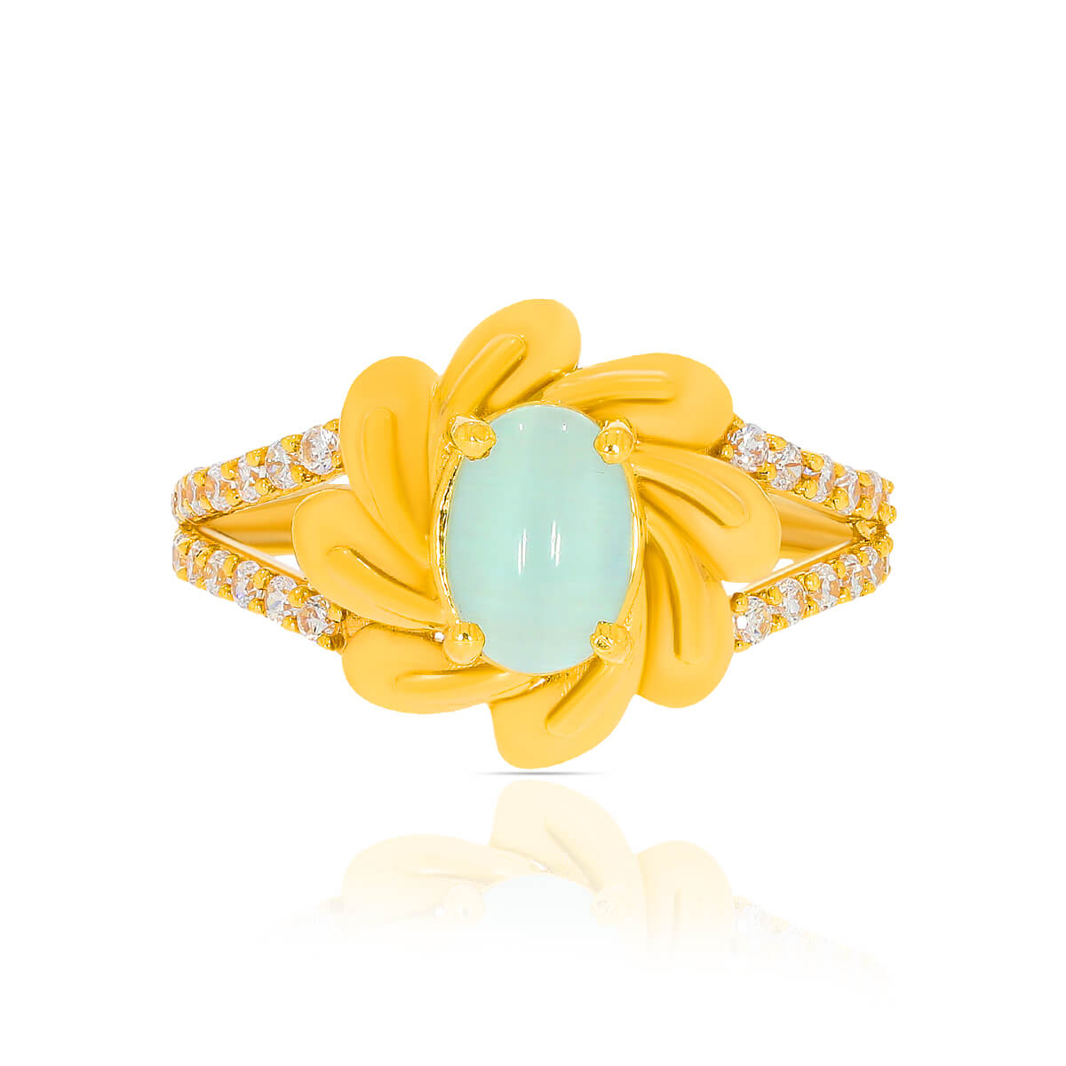 Radiant Blossom Gold Women Ring