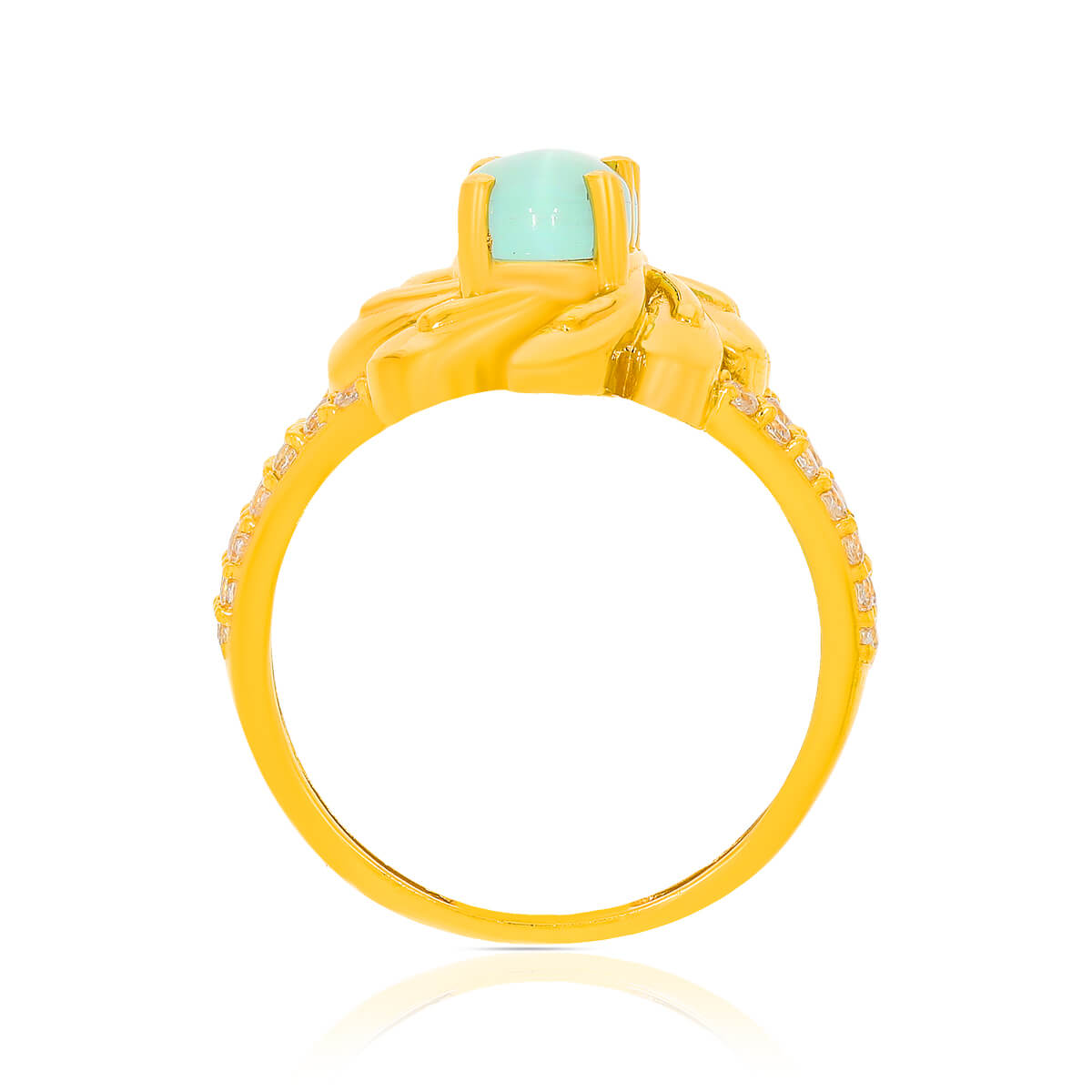 Radiant Blossom Gold Women Ring