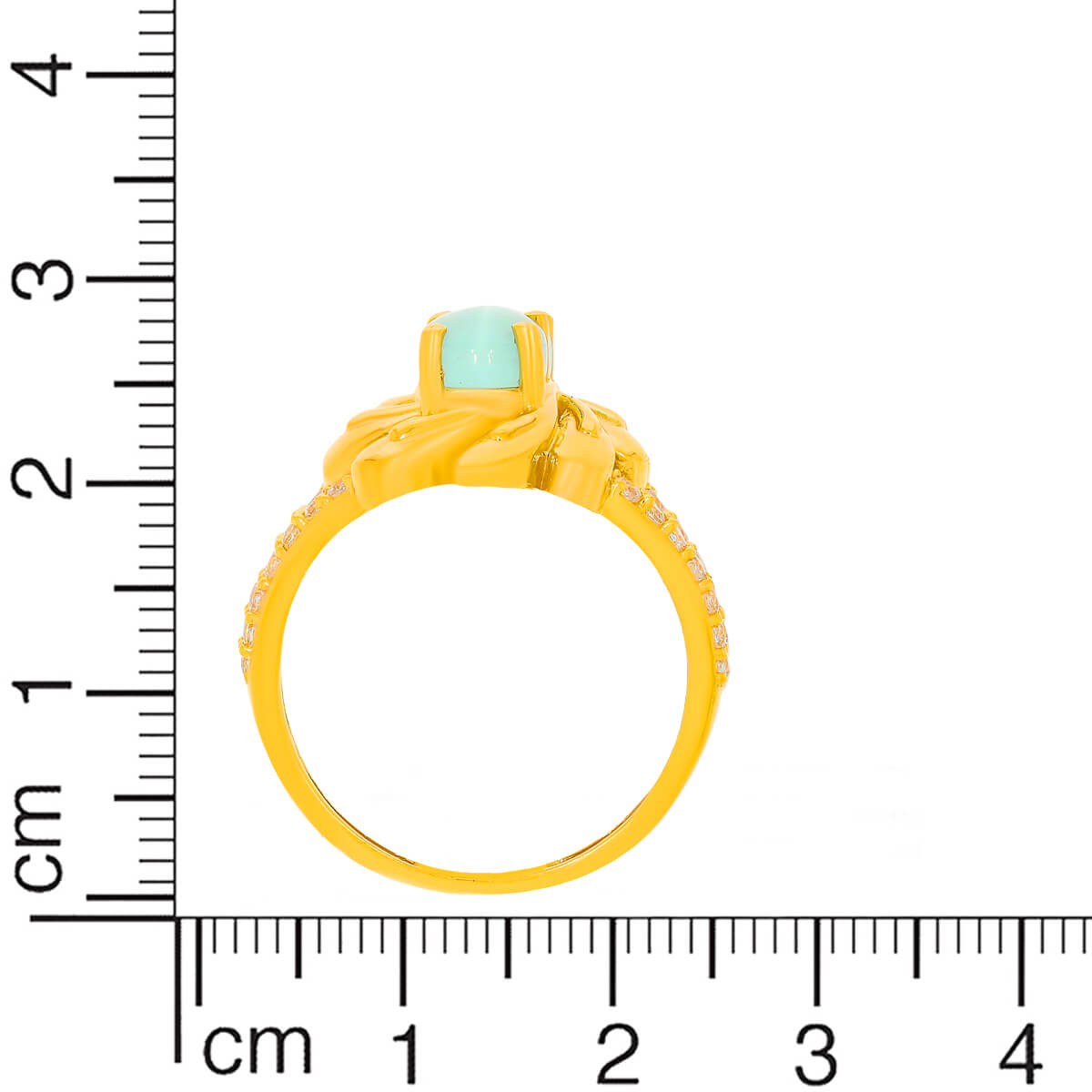 Radiant Blossom Gold Women Ring