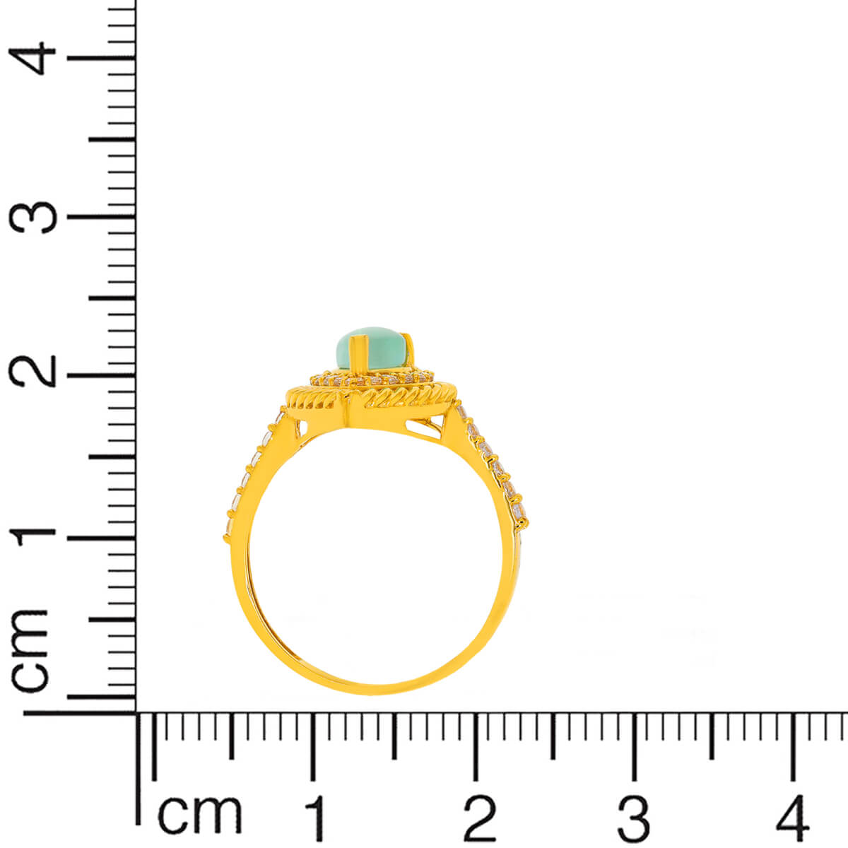 Dew Drop Elegance Gold Women Ring