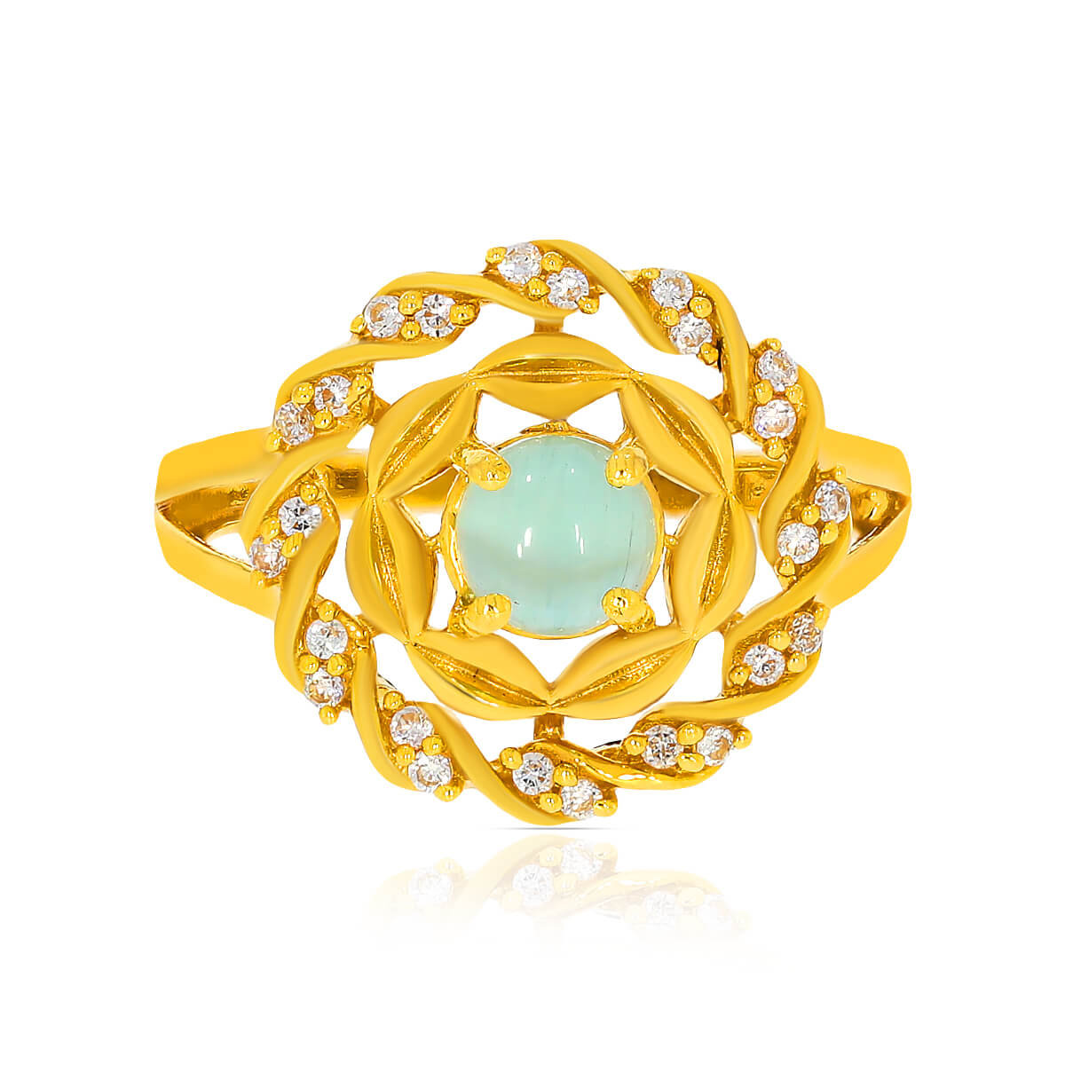 Sun Shine Glow Gold Women Ring