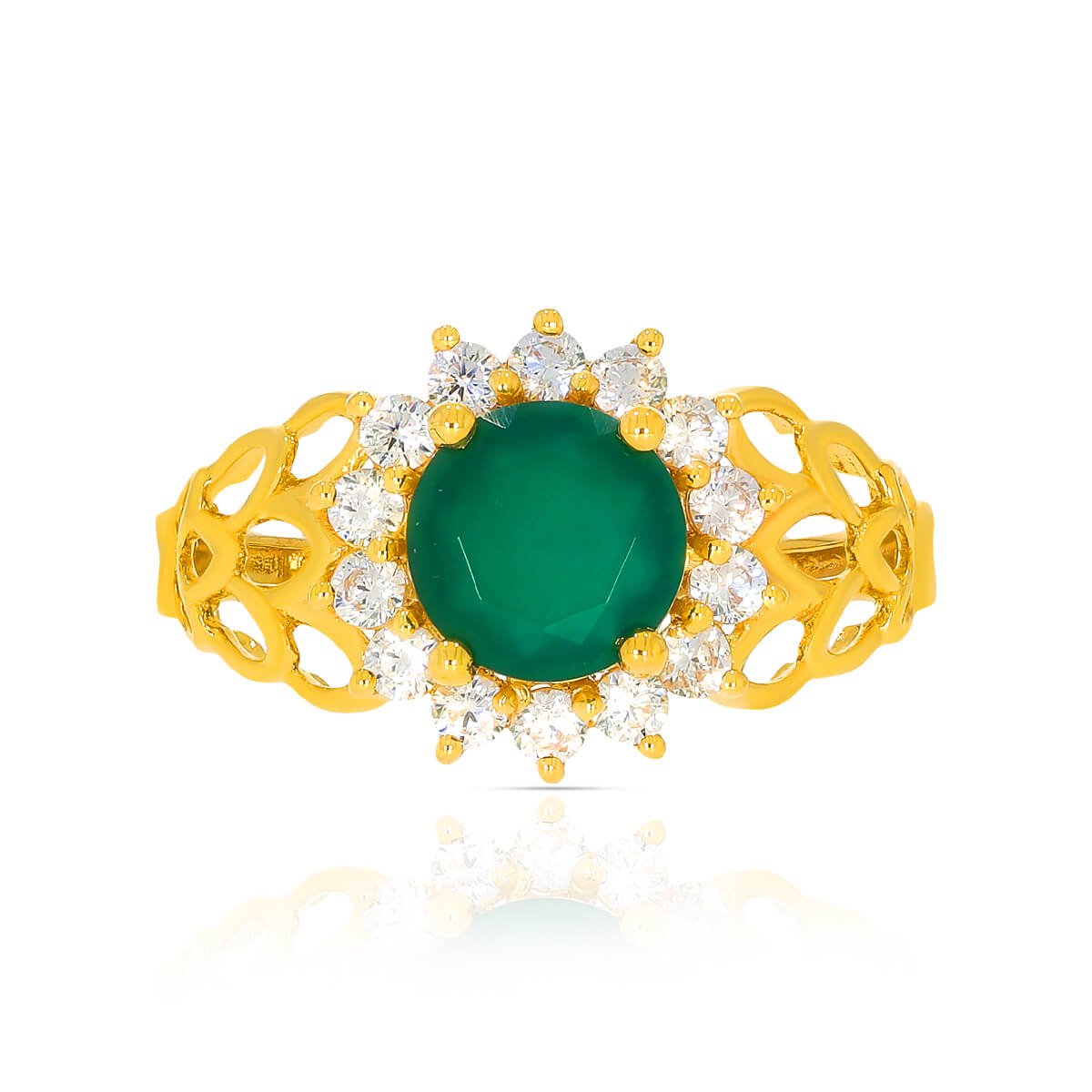Captivating Bloom Gold Women Ring