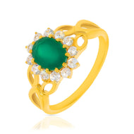 Verdant Grace Gold Women Ring
