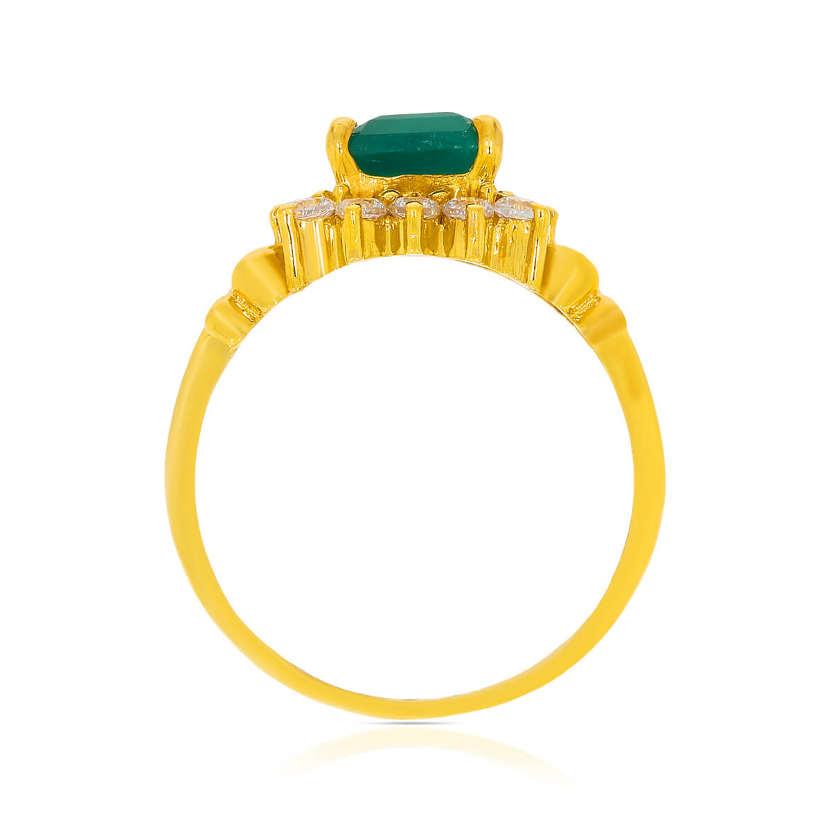 Verdant Charm Gold Women Ring