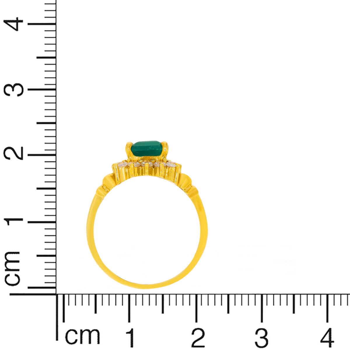 Verdant Charm Gold Women Ring