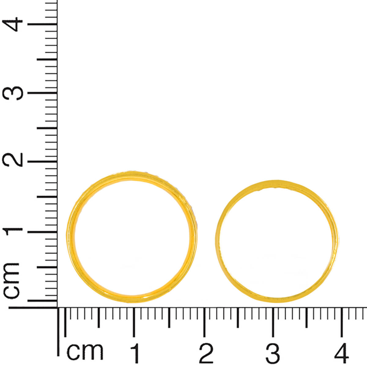 Contemporary Elegance Gold Couple Band
