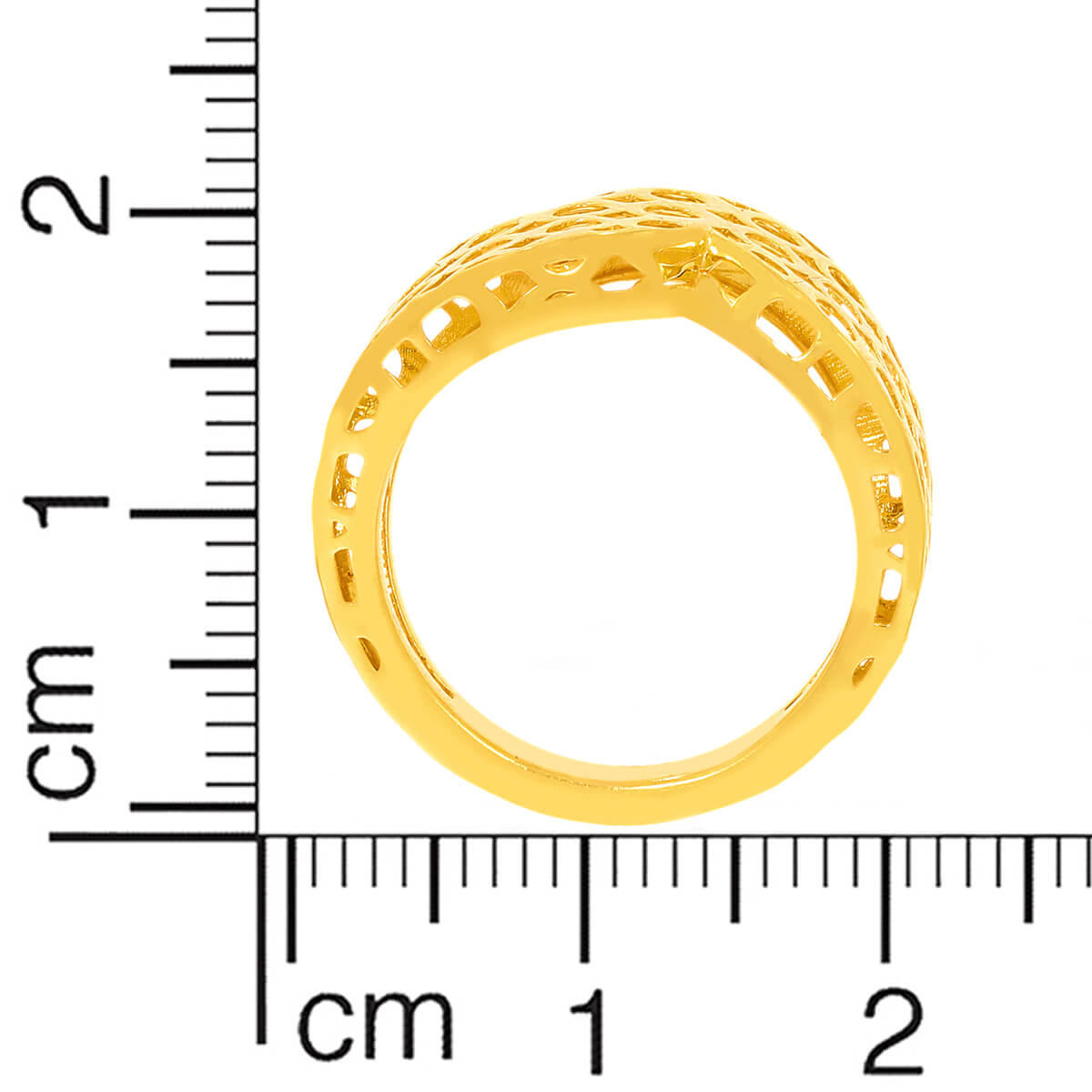Luxe Laser Crafted Gold Band Rings