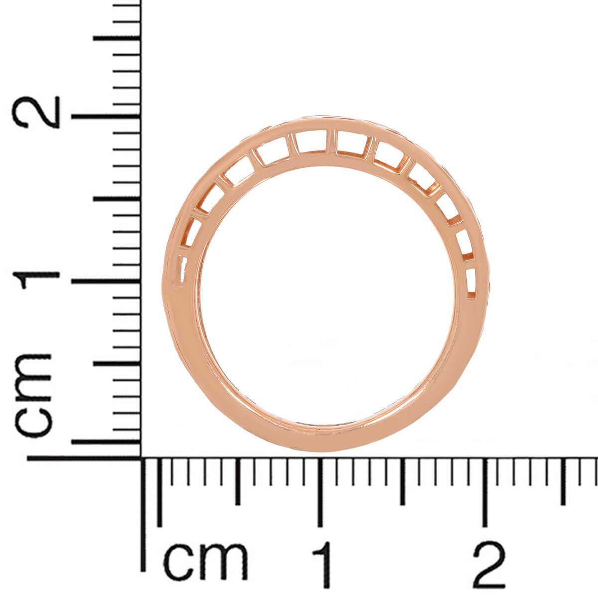 Refined Craft Laser Etched Rose Gold Band Ring