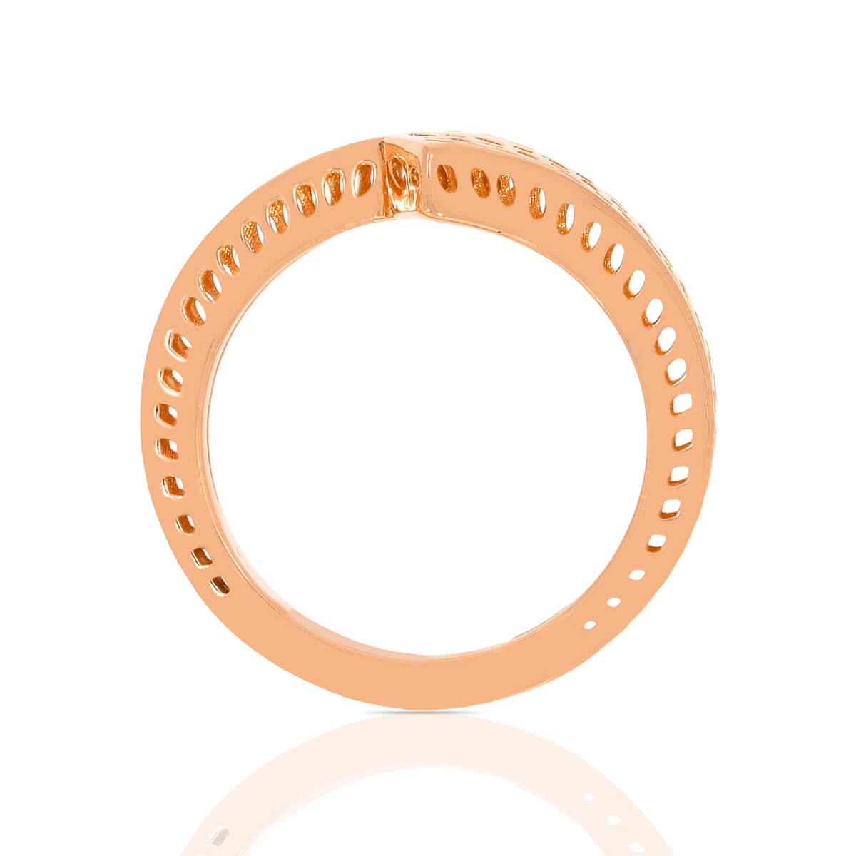 Luxurious Laser Crafted Rose Gold Band Ring