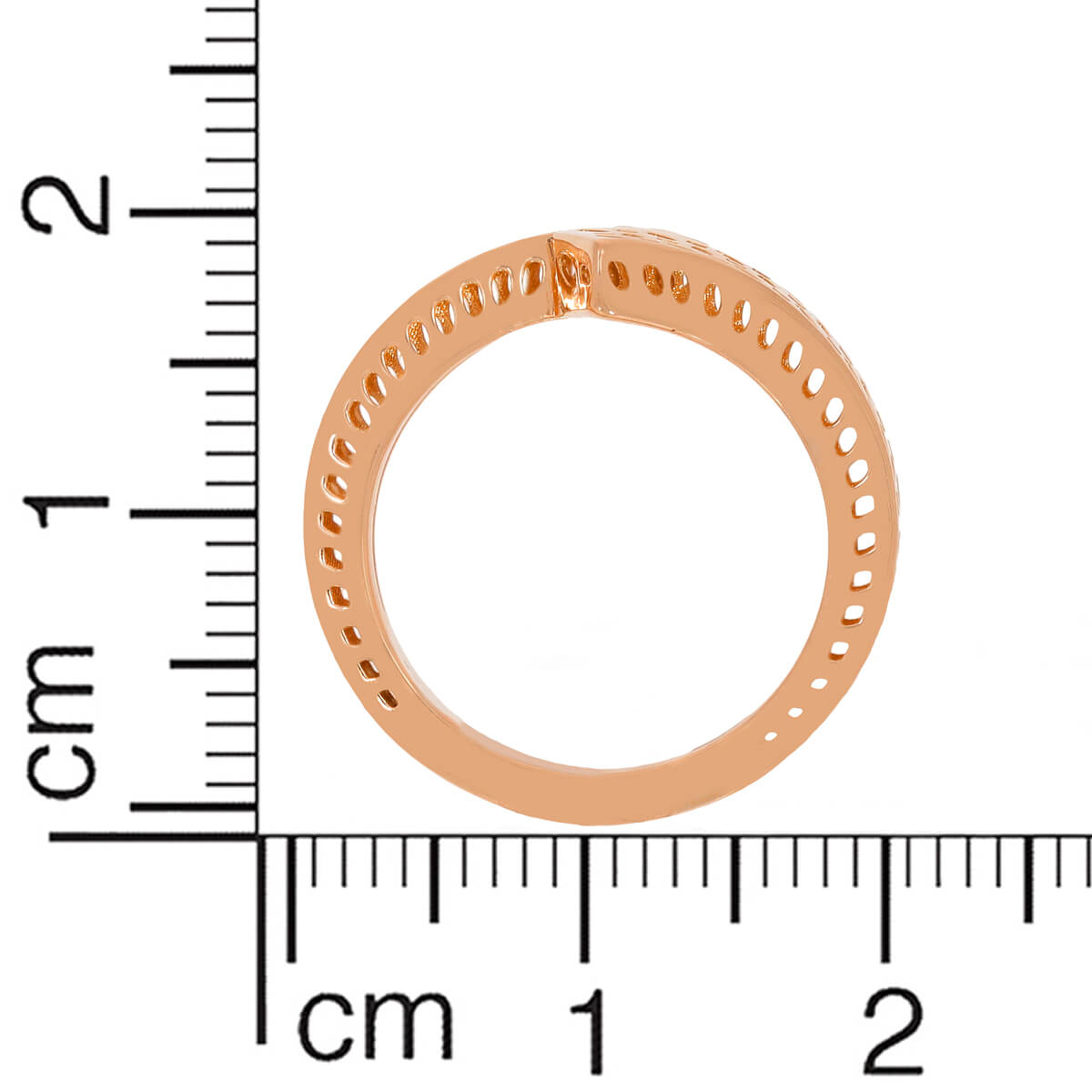 Luxurious Laser Crafted Rose Gold Band Ring