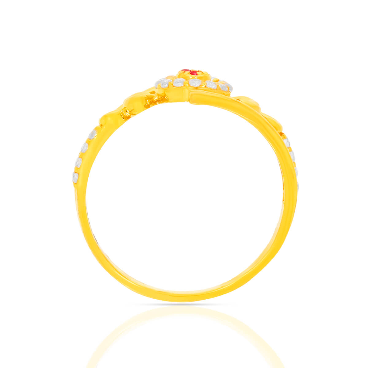 Chroma Orb Burst Gold Ring for Women