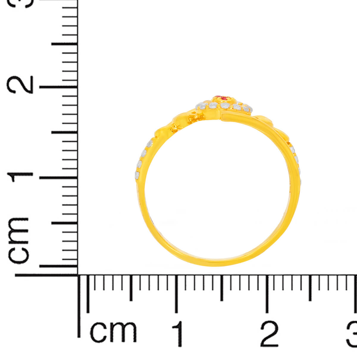 Chroma Orb Burst Gold Ring for Women