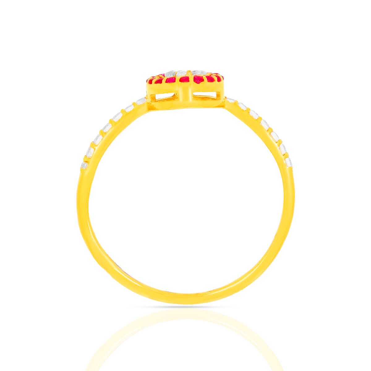 Opulent Floral Gold Ring for Women