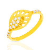 Golden Glow Cz Gold Ring